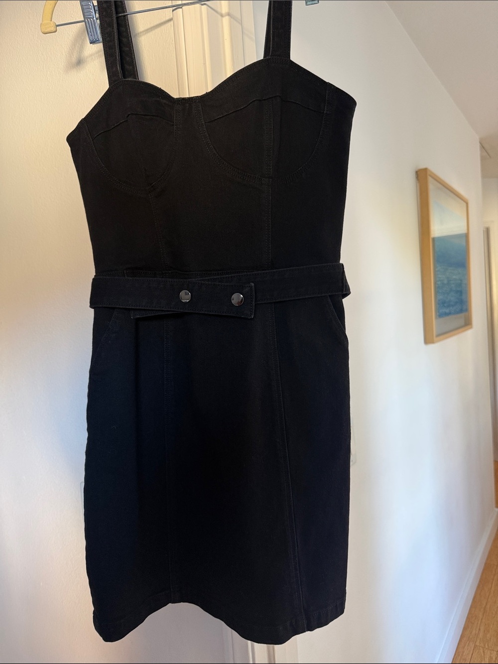 Paige Denim Black Strap Dress
